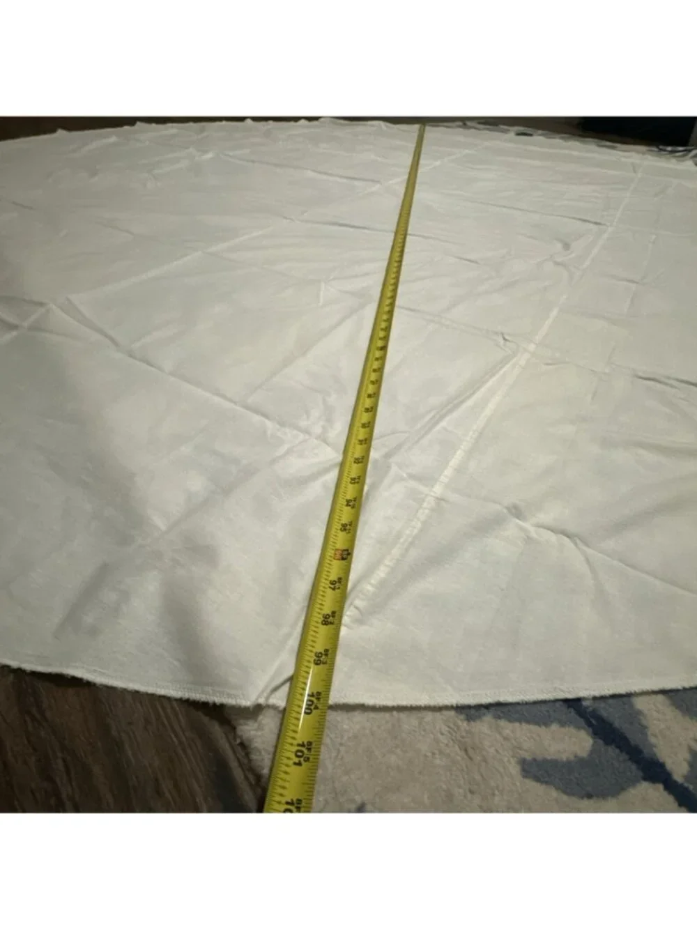 Tablecloth Ivory Cotton Round 100 Inch Unbranded Minimalist Staple Basic